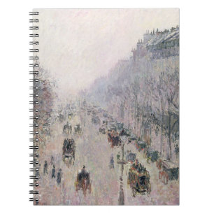 Boulevard Montmartre, 1897 (oil on canvas) Notebook