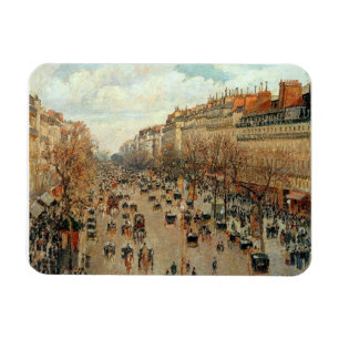 Boulevard Montmartre-Eremitage Camille Pissarro Magnet
