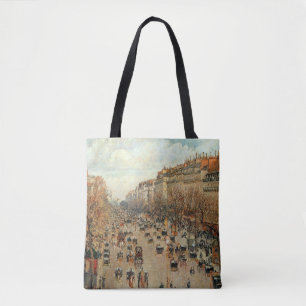 Boulevard Montmartre-Eremitage Camille Pissarro Tote Bag