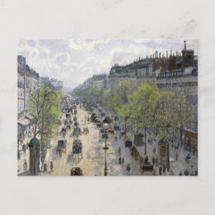 Boulevard Montmartre Spring Paris Camille Pissarro Postcard