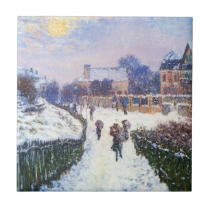 Boulevard Saint Denis Argenteuil by Claude Monet Ceramic Tile