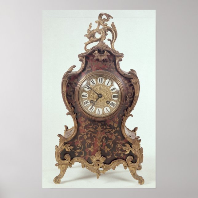 Boulle bracket clock by A.Brocot Delettrez Poster (Front)