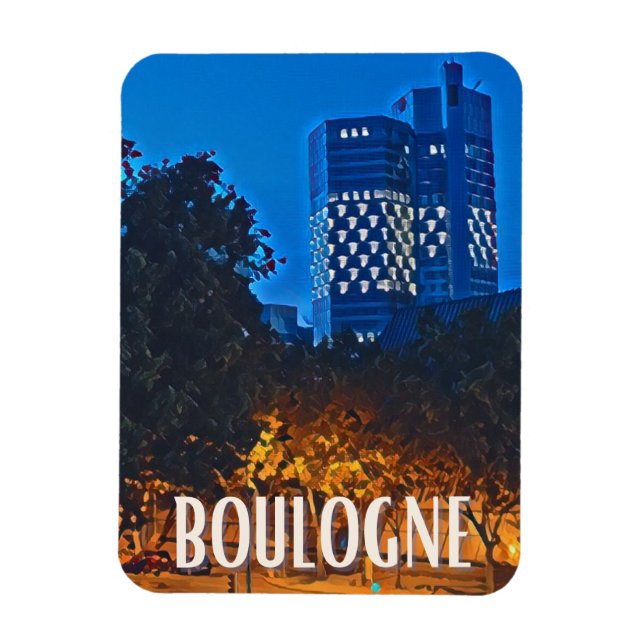 Boulogne Photo Vintage  Magnet (Vertical)