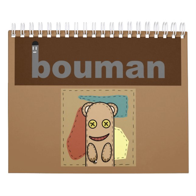 bouman stuffed toy series calendar (Cover)