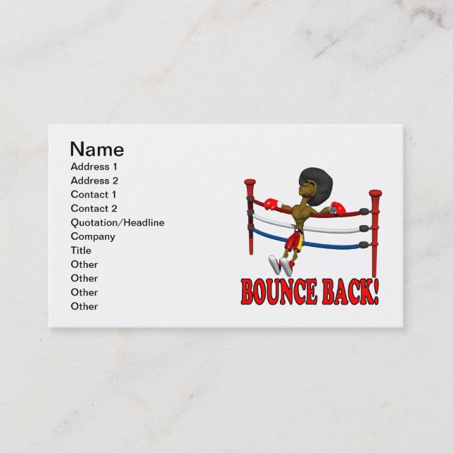Bounce Back Business Card (Front)