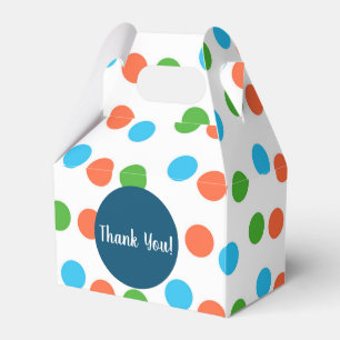Bounce Ball Pit Birthday Party Dots Thank You Favour Box