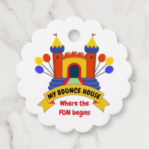 BOUNCE BOUNCY HOUSE BIRTHDAY PARTY Business Gift Favour Tags