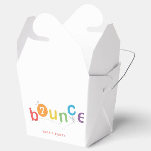 Bounce Colourful Kids Birthday Party Favour Box