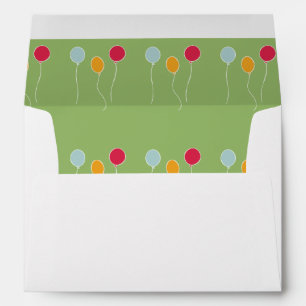 Bounce House balloons custom children's design Envelope