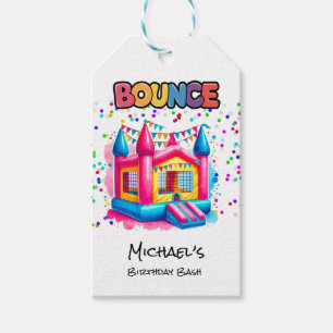 Bounce House Birthday Bash Thank You Gift Tags
