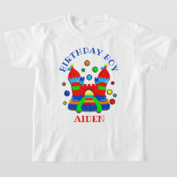 bounce house birthday boy party shirt castle