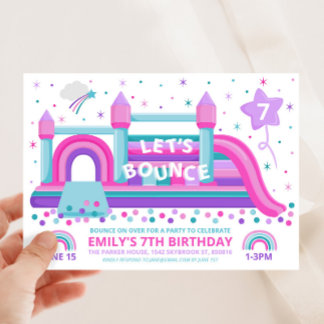 Bounce House Birthday Invitation