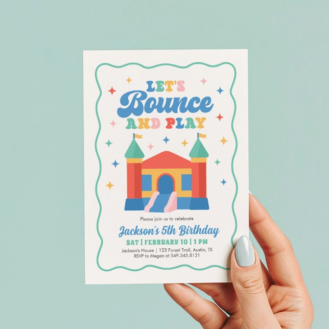 Bounce House Birthday Party Invitation (Creator Uploaded)