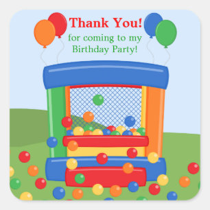 Bounce House Birthday Party Sticker