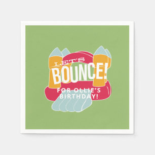 Bounce House/castle party design Napkin