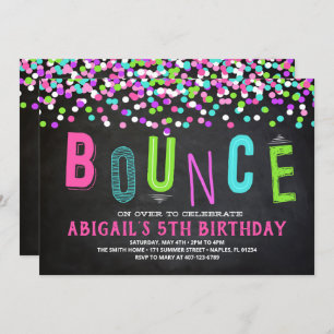 Bounce House Invitation, Bounce House Party Invitation