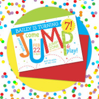 Bounce House Jump Boy Birthday Party Primary