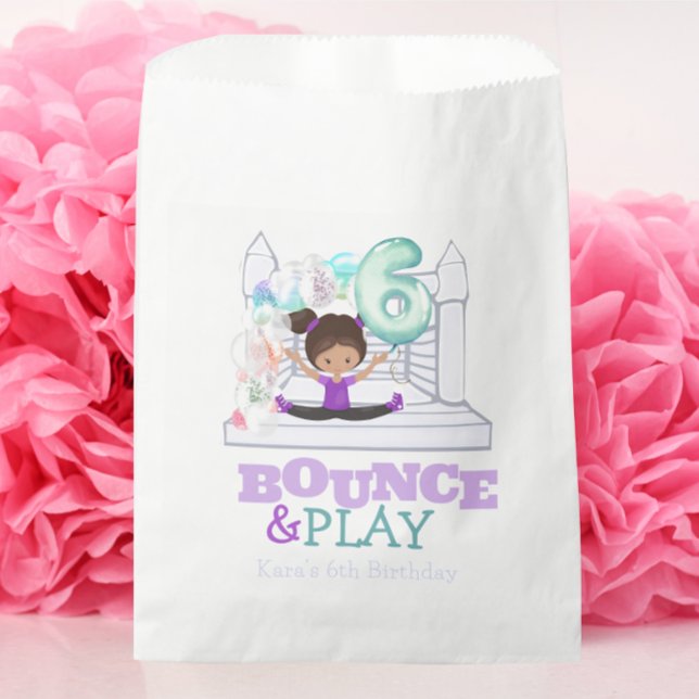 Bounce House Jump Sixth Birthday  Favour Bag (Creator Uploaded)