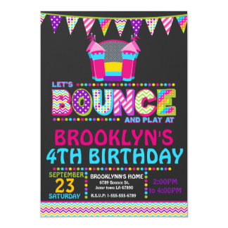 bounce party invitations