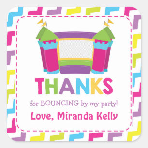 Bounce House Stickers / Bounce House Favor Tags