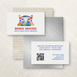 Bounce Houses Party Rentals Business Card