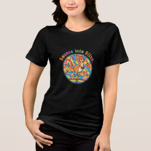 Bounce into Bliss – Feel the Joy in Every Step Tri-Blend Shirt