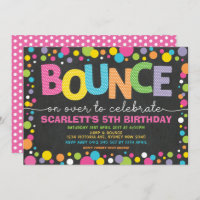 Bounce Jump Trampoline Party Birthday Girl