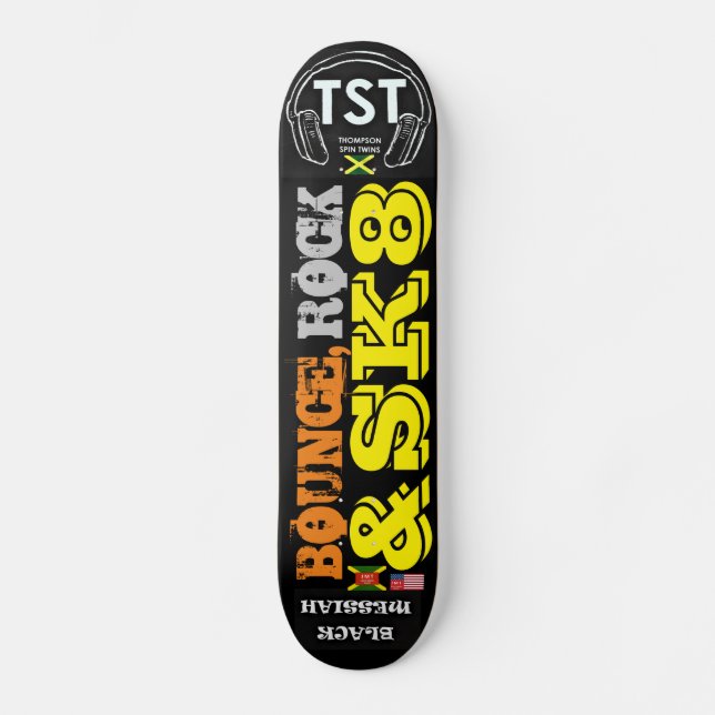 BOUNCE ROCK & SK8 Skateboard (Front)
