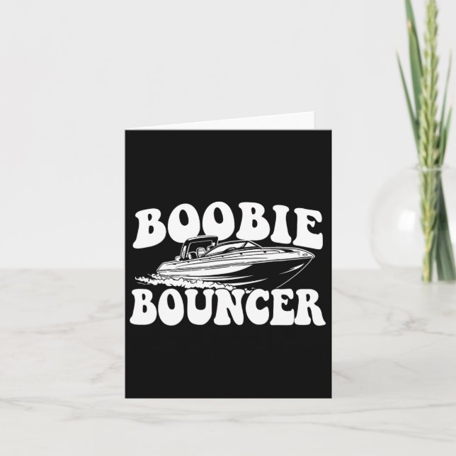 Bouncer - Boating Boat Sailing Motorboat Captain  Card (Front)