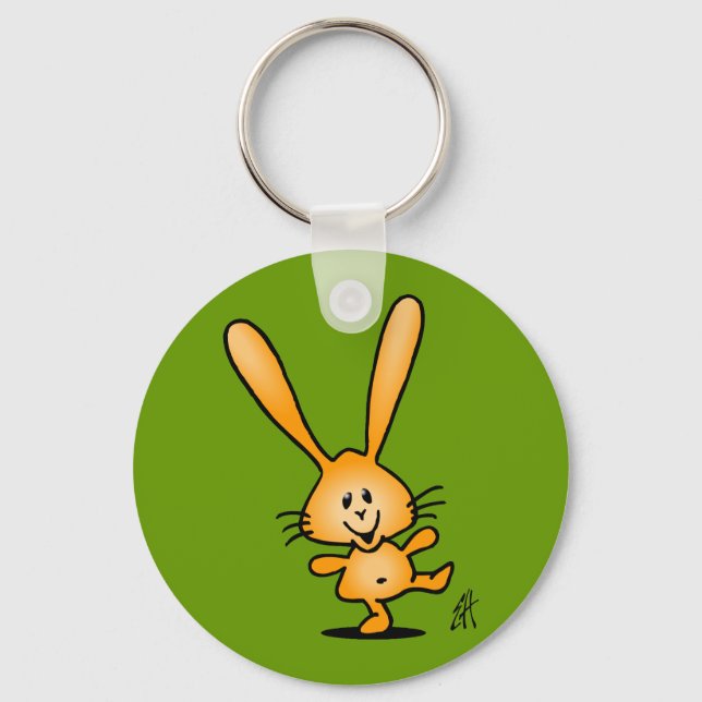 Bouncing Bunny Key Ring (Front)