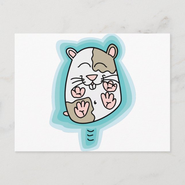 Bouncing Hamster Postcard (Front)