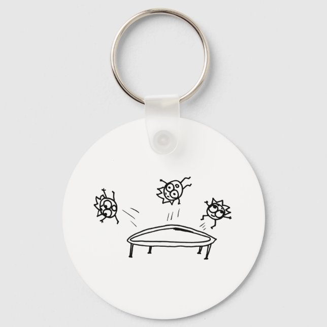 Bouncing Mathberries Key Ring (Front)