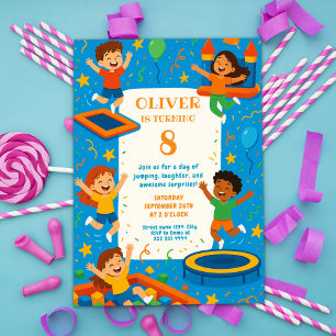 Bouncy Adventure Birthday Fiesta Invitation