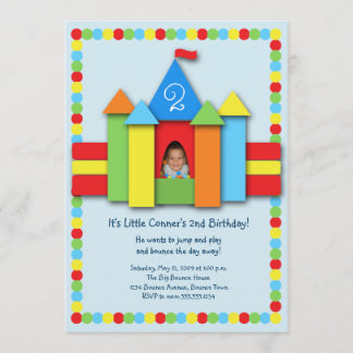 Bouncy Bithday Invitation