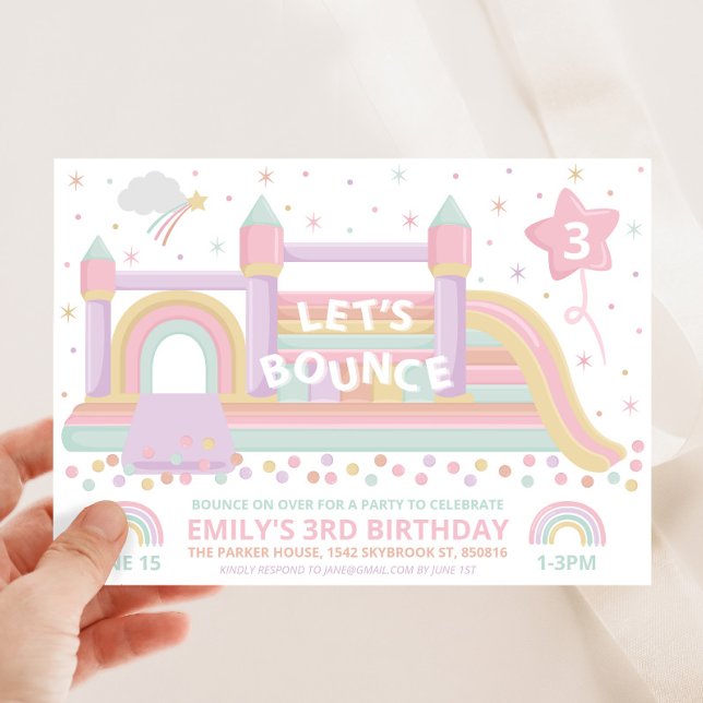 Bouncy Castle Birthday Invitation (Creator Uploaded)