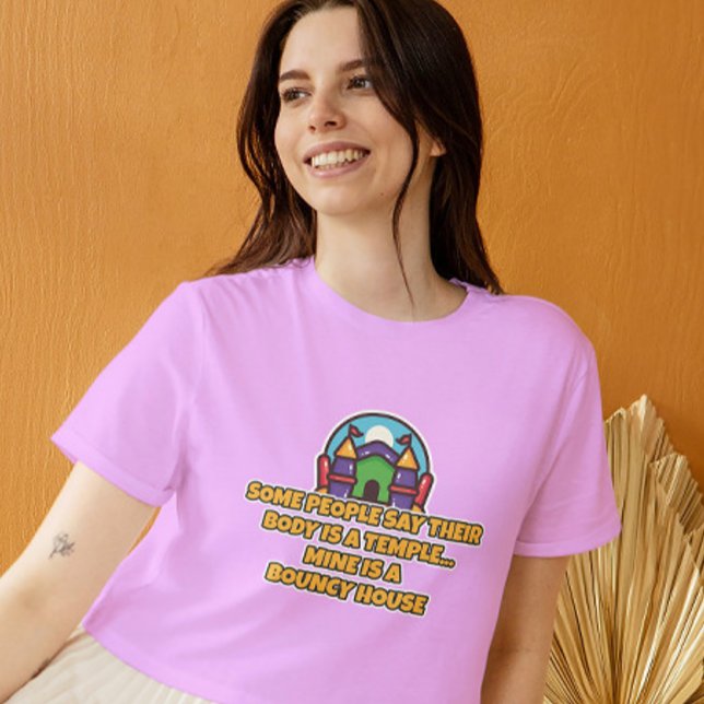 Bouncy House Body Tee (Funny bouncy house shirt – hilarious take on body positivity, perfect for casual or gym wear.)