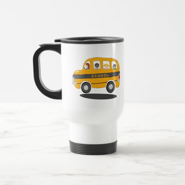 Bouncy School Bus Greatest Bus Driver Mug (Left)
