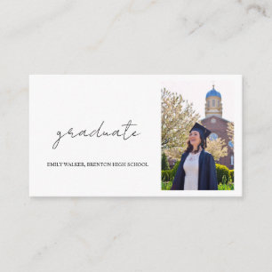 Bouncy Script Graduation Enclosure Card