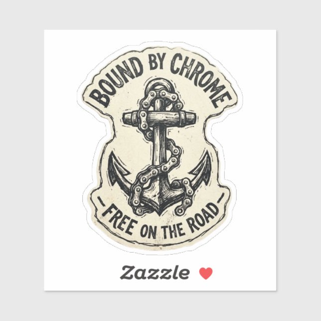 Bound By Chrome Free On The Road Decal (Sheet)