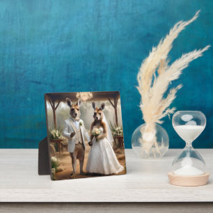 "Bound by Love: A Roo-mantic Hop Down the Aisle" Plaque