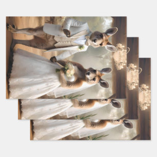 "Bound by Love: A Roo-mantic Hop Down the Aisle" Wrapping Paper Sheet