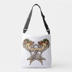 Bound Mermaid Anchor Crossbody Bag for Ocean Lover