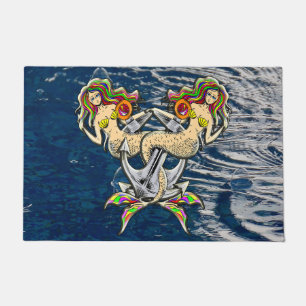 Bound Mermaids - Nautical Design for Ocean Lovers Doormat
