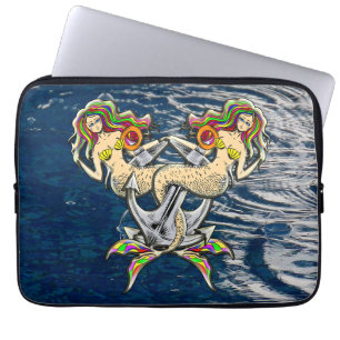 Bound Mermaids - Nautical Design for Ocean Lovers Laptop Sleeve