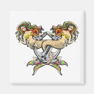 Bound Mermaids - Nautical Design for Ocean Lovers Magnet