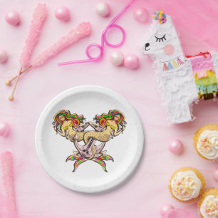Bound Mermaids - Nautical Design for Ocean Lovers Paper Plate