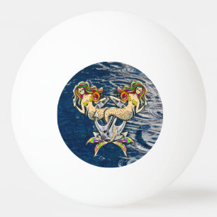 Bound Mermaids - Nautical Design for Ocean Lovers Ping Pong Ball