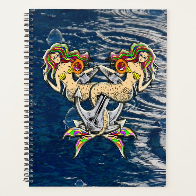 Bound Mermaids - Nautical Design for Ocean Lovers Planner (Front)