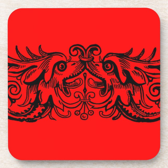 Bound Monsters Cork Back Coaster (Front)