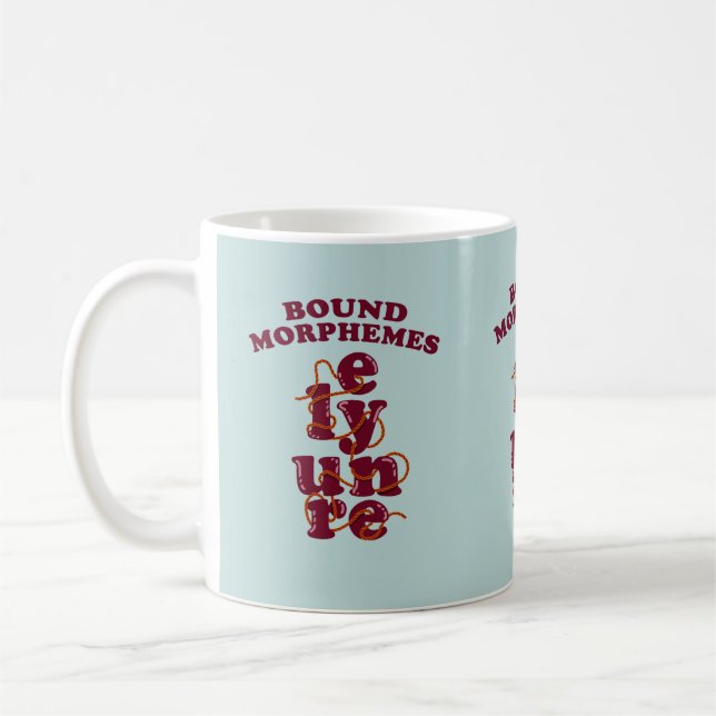 Bound Morphemes Phonics Teaching English Coffee Mug (Left)